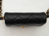 Chanel Mini Flap Bag With Cc Chain Black Handbag Aa0625wxzxsa