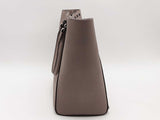 Michael Kors Studded Saffiano Tote Gray Handbag Aa0826wzsa