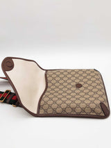 Gucci Neo Vintage Gg Supreme Canvas Web Strap Messenger Bag Eb0626rxzde