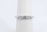 0.15cttw Diamond Ring In 18k White Gold 3 Grams Size 5.5 Eb0725lwxdu
