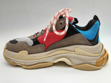 Balenciaga Triple S Blue Red Gray Women's Sneakers Size Eu 39 Do0924lrxde