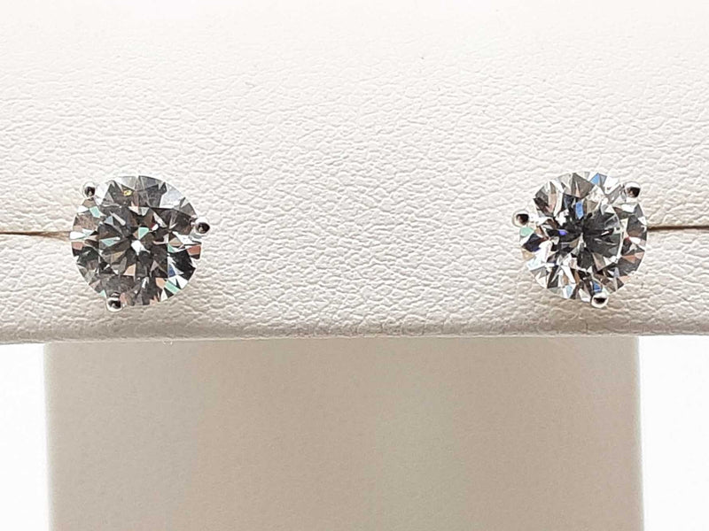 2.00 Cttw Lab Grown Diamonds 14k White Gold 1.1g Stud Earrings Do0723srxde