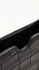 Alexander Mcqueen Crocodile Embossed Crossbody Phone Case Holder Eb1025lxzdu