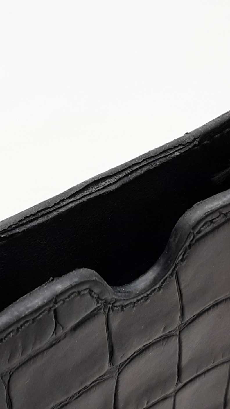 Alexander Mcqueen Crocodile Embossed Crossbody Phone Case Holder Eb1025lxzdu