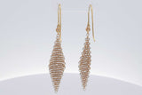 Tiffany & Co. Elsa Peretti Diamond 18k Yellow Gold Mesh Earrings 1.8g Eb0326exzsa