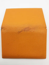 Hermes Calvi Jaune Ambre Yellow Mysore Snap Card Holder Do0325lrxde