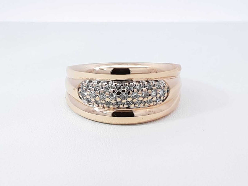 0.50 Cttw Diamond & 14k Yellow Gold Cluster Ring 7.5 Gram Size 13.75 Fw0825orxdu