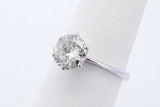 1.25ctw Diamond Ring In 14k White Gold 2.4 Grams Size 6 Eb1026orrxde