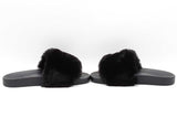 Mcm Faux Fur Logo Slides Size 8 Eb0824rxdu