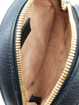 Gucci Mini Ophidia Web Crossbody In Black Leather Fw1025wixdu