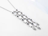 Bvlgari Lucèa Diamond & 18k White Gold Drop Necklace 22.7g 18 Inch Fw0326orzxdu
