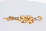 18k Two Tone Gold Filigree Pendant 6.6 Grams Eb0526osxsa