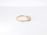 0.30 Cttw Diamond & 18k Yellow Gold Three Stone Ring 2.2g Size 4.5 Fw0926opxdu