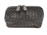 Bottega Veneta Intrecciato Black Woven Leather Pouch Sd0626oorde