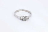 Approx. 0.11ctw Diamond Ring In 10k White Gold 1.7 Grams Size 6 Eb0724pxsa