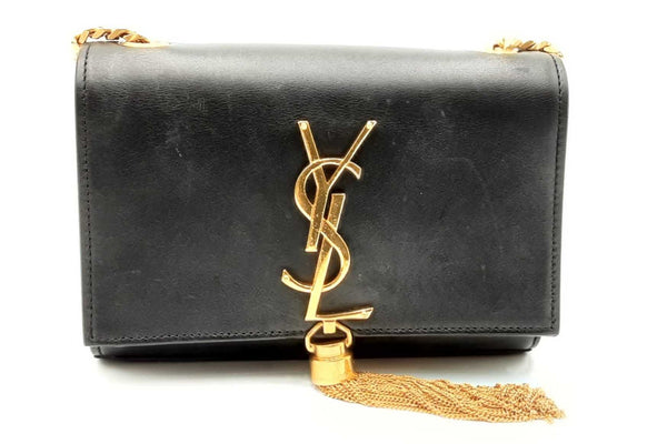 Yves Saint Laurent Black Leather Kate Tassel Crossbody Bag Eb0125oexdu