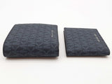 Michael Kors Cooper Blue Logo Billfold Wallet Do0926lrde