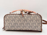 Michael Kors Rhea Small Zip Backpack In Signature Logo Coated Canvas Fw0326czsa