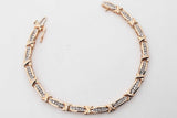 0.7cttw Diamond Tennis Bracelet In 10k Yellow Gold 9.6 Grams 7 Inch Eb0726rxzsa
