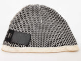 Fendi Mini Ff Logo White Black Thin Beanie Size Tu Do0325lrxde