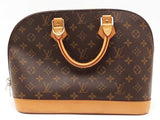 Louis Vuitton Alma Monogram Brown Handbag Aa0626pzxsa