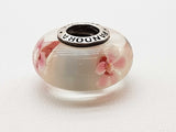 Pandora Pink Cherry Blossom Flower Murano Glass 0.925 Silver 3.3g Charm Do0425cde