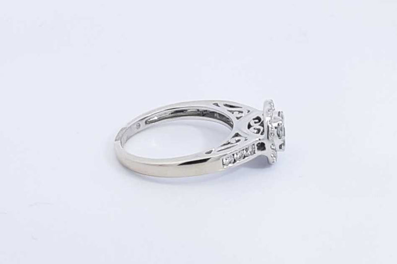 Lab Grown Diamond Ring In 14k White Gold 4.2 Grams Size 7.25 Eb1124lrxsa