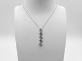 5.7 Dwt Lab Diamond Pendant Chain Sterling Sliver Mk1225rzmia