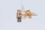 1.26cttw Diamond Stud Earrings In 18k Yellow Gold 3.7 Grams Eb0126rcrdu