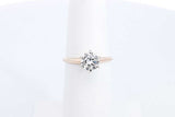 Diamond Solitaire Approx. 0.64ctw Ring In 14k Yellow Gold 2g Size 5 Eb0724ixzdu