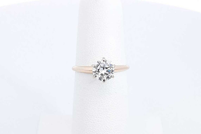 Diamond Solitaire Approx. 0.64ctw Ring In 14k Yellow Gold 2g Size 5 Eb0724ixzdu