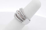 1.51cttw Diamond Ring In 18k White Gold 11.5 Grams Size 6 Eb0926lxxzsa