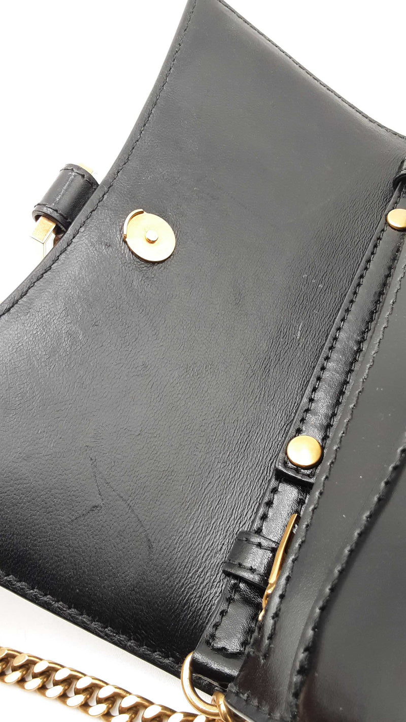 Balenciaga 2022 Hourglass Wallet With Chain In Black Leather Fw0o725pzxdu