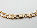 14k Yellow Gold 14.7g Concave Curb Chain Bracelet 9.75 In Do0625cxzde