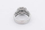 1.51cttw Diamond Ring In 14k White Gold 8.5 Grams Size 5 Eb0425lzrzsa