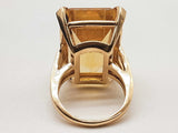 10k Yellow Gold 22.56g Synthetic Citrine Ring Size 8.5 Do1224erxde