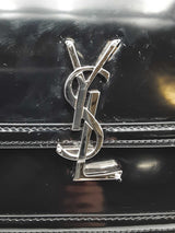Yves Saint Laurent Solferino Black Patent Leather Crossbody Bag Eb0426ixzsa