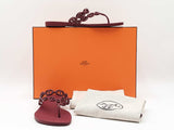Hermès Island Chaine D'ancre Sandals In Rouge H Tpu Rubber Size 8.5 Fw1026ozxdu