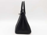 Hermes Togo Birkin 25 Black Handbag Aa0126oezxzsa