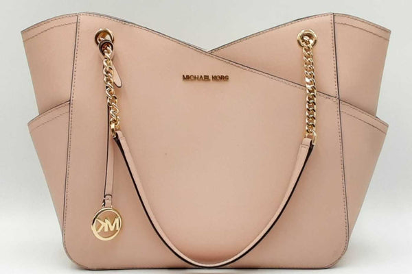 Michael Kors Jet Set Pink Saffiano Leather Shoulder Bag Eb0125wxdu