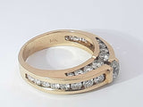 2.05 Cttw Diamond 14k Yellow Gold Ring 5.6 Grams Size 6.5 Aa0525irzsa