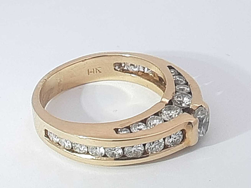2.05 Cttw Diamond 14k Yellow Gold Ring 5.6 Grams Size 6.5 Aa0525irzsa