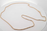 14k Yellow Gold Rope Chain Necklace 10.8 Grams 25.5 Inch Eb0426icrsa