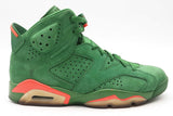 Nike Air Jordan 6 Retro "Green Suede Gatorade" Sneakers Size 10 Eb0625oxzsa