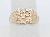 10k Yellow Gold 2.1 Grams Nugget Ring Size 8 Aa0926lwzsa