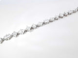 11.53 Cttw Mixed-cut Diamond & 95% Platinum Tennis Bracelet 19.7 Grams 7.5 Inch Fw0626ixzxdu