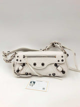 Balenciaga White Leather Le Cagole Sling Bag Eb0325cxzsa