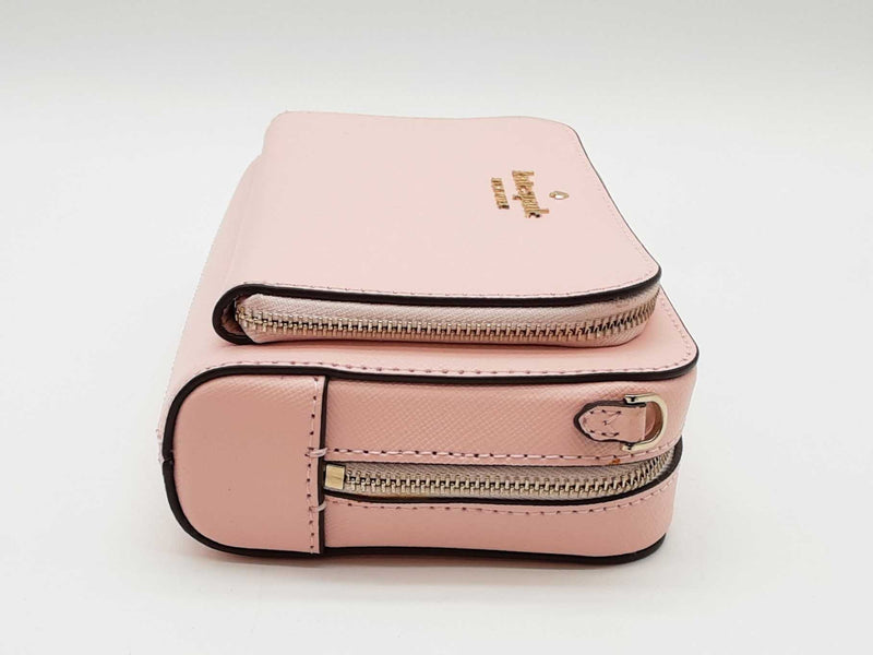 Kate Spade Staci Dual Zip Around Pink Crossbody Bag Sd0725orde