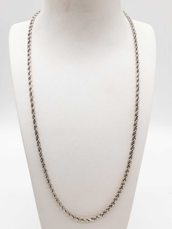 10k White Gold 9.9g Rope Chain 22.5 In Do0125orxde