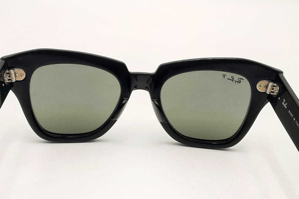 Ray- Ban State Street Black Sunglasses Rb 2186 Eb1024rxsa